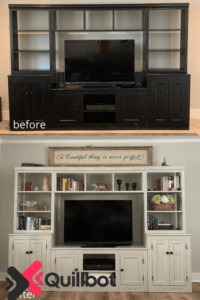 white entertainment center